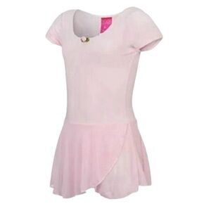 Future Star by Capezio Girls' Short Sleeve Skirted Leotard- Pink, Small